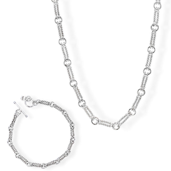 Double Nautical Chain and Bracelet Set