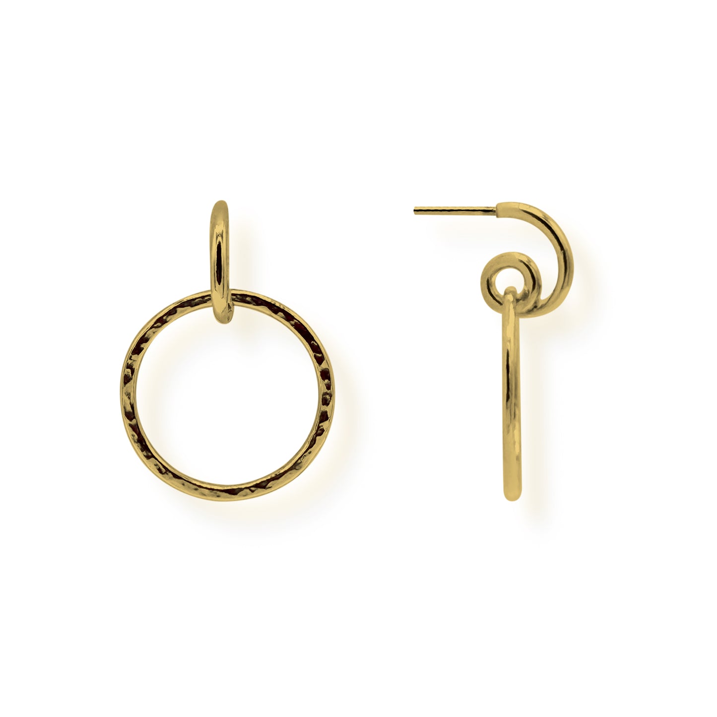 Soleil Hammered Silhouette Earrings